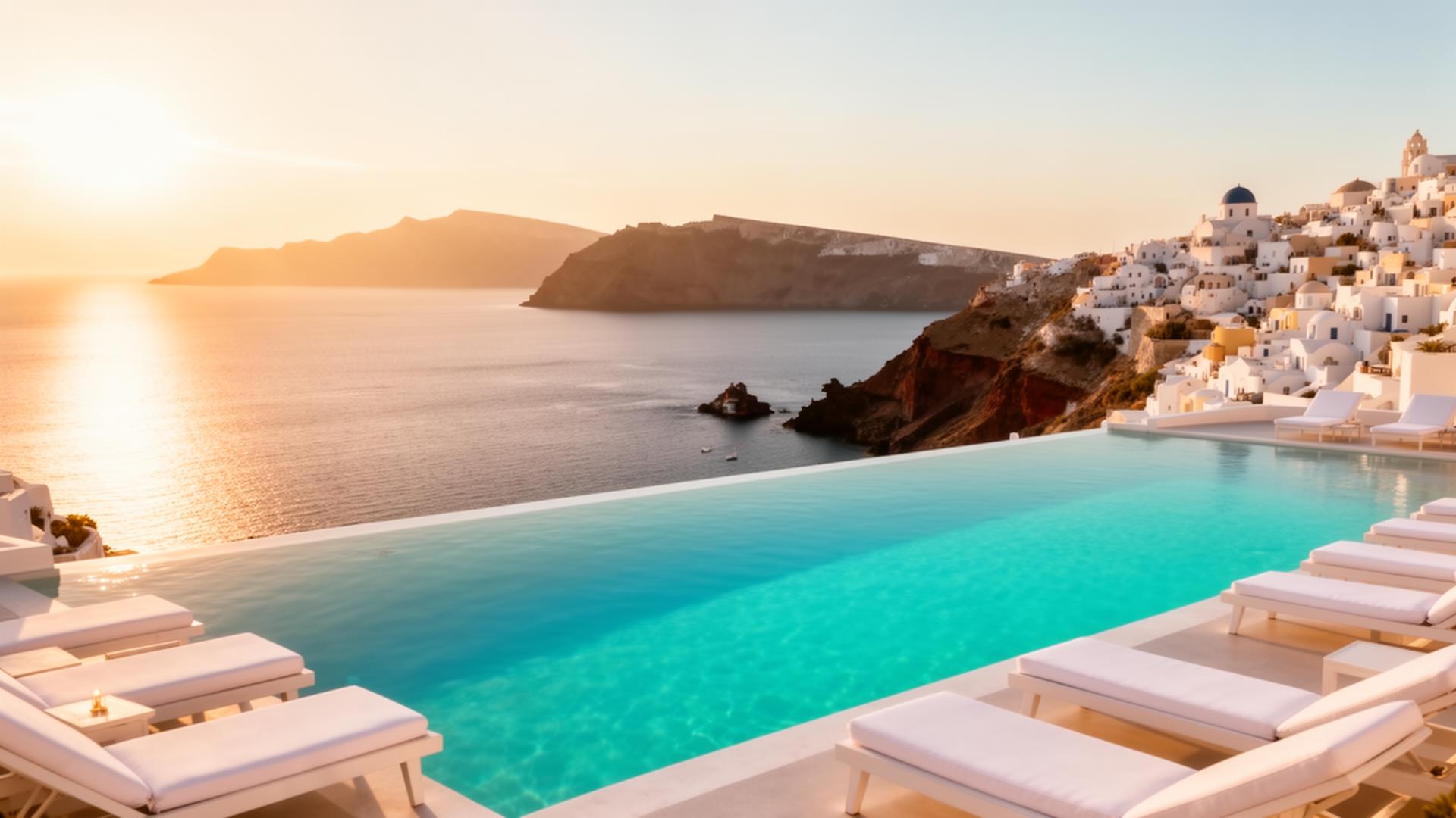 Hôtel de luxe avec piscine à débordement